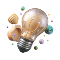 stunning rustic Eco Light Bulb Shining Cutout Transparent Background high resolution png