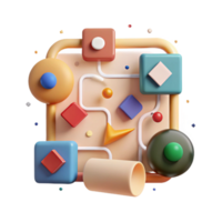 impressive artistic Decision Making Icon Flowchart Diagram Isolated Element authentic png