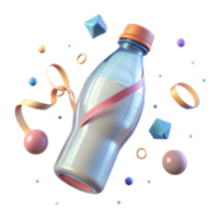 magnificent artistic Empty Plastic Bottle Ready for Recycling Transparent Background original png