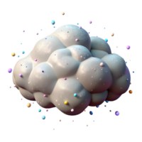 beautiful abstract Altocumulus Cloud Isolated with Defined Texture and Transparent Background detailed png