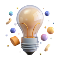 impressive classic Animated Light Bulb Turning on Isolated premium png