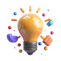 beautiful rustic Bright Idea Lightbulb Collaboration Symbol Transparent exclusive png