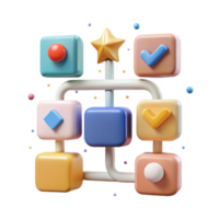 extraordinary vintage Decision Making Icon Flowchart Diagram Isolated Element high quality png