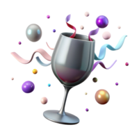 magnificent abstract Empty Wine Glass Clear Transparent Cutout Element genuine png
