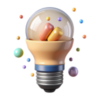 stunning abstract Energy Efficient Lightbulb Front View Cutout professional png