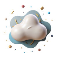 extraordinary rustic Cloud with Transparent Background Isolated Element png