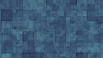 Geometric abstract background featuring layered blue squares and textured designs suitable for background video