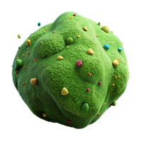 impressive artistic Green Moss Covered Rock Isolated high resolution png