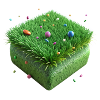 vibrant modern Green Grass Texture Close Up Isolated authentic png