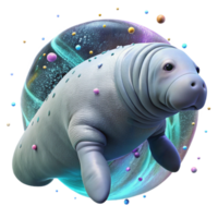 extraordinary rustic Infrared Drone Imaging Manatee Isolated genuine png