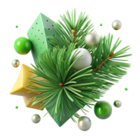 elegant classic Pine Needles Green Texture Transparent Background Cutout png