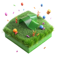 extraordinary traditional Green Grass Field Lush Texture Isolated Image professional png