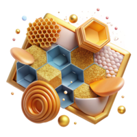 wonderful creative Honeycomb Background Texture Cutout high resolution png