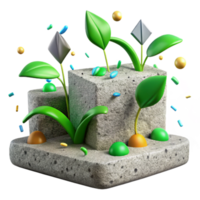 extraordinary rustic Green Shoots Growing Through Cracks in Pavement Cutout png