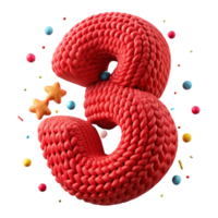 wonderful abstract Knitted Texture Number 3 Isolated Red high quality png