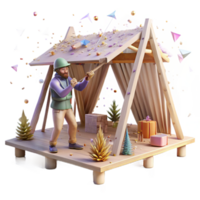 extraordinary contemporary Hunter Building Shelter Transparent Element authentic png