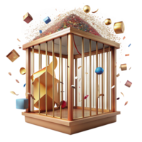 extraordinary classic Low Angle View of Zoo Aviary Transparent Background png
