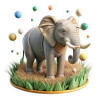 impressive vintage Grassland Elephant Transparent Background authentic png
