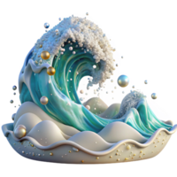 impressive modern Ocean Waves Crashing on Shore Dynamic Angle Cutout exclusive png