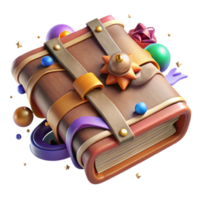 wonderful abstract Historical Narrative Antique Book Isolated high quality png