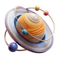 magnificent abstract Planet Orbit Diagram Isolated with Elliptical Path original png