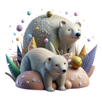 vibrant classic Hibernating Animals and Climate Adaptation Isolated Close Up View genuine png