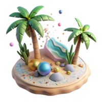 extraordinary modern Island Tropical Paradise Isolated high resolution png