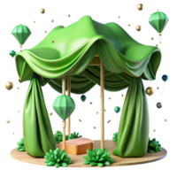 elegant creative Green Canopy Aerial View Transparent Background professional png