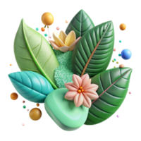 magnificent contemporary Mangrove Leaves and Flowers Isolated Element Transparent Background authentic png