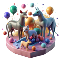 serene classic Graphical Representation of Animal Population Density Varied Colors Isolated genuine png