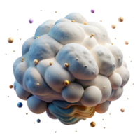 elegant classic Layered Cloud Formation Cutout with Depth and Transparent Background original png