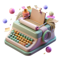 beautiful vintage Linotype Machine Keyboard Detail Transparent Background premium png