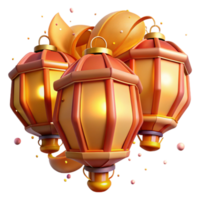 stunning classic Lantern Festival Paper Lanterns String Isolated Warm Glow original png