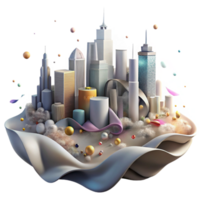 impressive rustic Pollution Haze Over City Skyline Transparent Background high resolution png