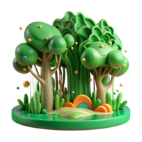 impressive creative Healthy Mangrove Forest Vibrant Green Cutout authentic png