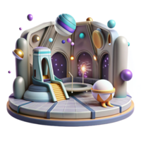wonderful abstract Isolated Spaceport Terminal Interior authentic png