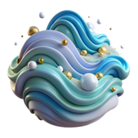 impressive rustic Ocean Waves Top View Transparent Element detailed png