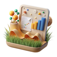 vibrant artistic Grassland Management Chart Cutout with Informative Data professional png