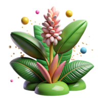 extraordinary vintage Miconia Calvescens Overtaking Rainforest Isolated Cutout png