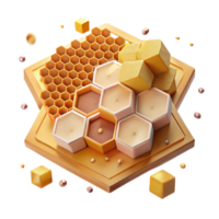 beautiful creative Honeycomb Pattern Background Transparent Background authentic png