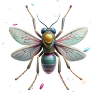 wonderful modern Mosquito Top View Isolated with Detailed Wings high quality png
