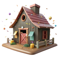 elegant abstract Historic Farmhouse Rustic Style Isolated Element exclusive png