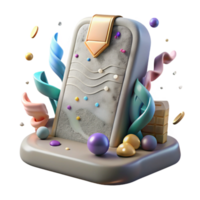 serene creative Hieroglyphic Writing on Stone Tablet Transparent high resolution png