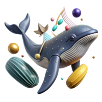 beautiful creative Humpback Whale Song Visualization with Noise Interference Transparent Background exclusive png
