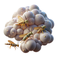 stunning modern Locust Swarm Migration Isolated Dense Cloud Detail Transparent Background high resolution png