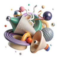 beautiful abstract Noise Pollution Impact on Sleep Transparent Background exclusive png