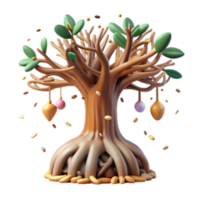 wonderful abstract Mangrove Tree with Aerial Roots Isolated Element high quality png