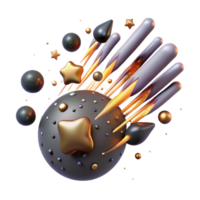 extraordinary artistic Meteor Shower with Multiple Streaks Transparent Background genuine png