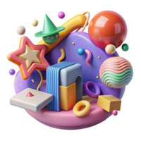 serene artistic Learning About Hibernation Isolated Colorful Graphics professional png