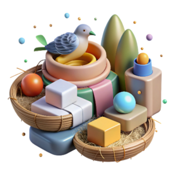 dramatisk modern maskin inlärning förutsäga fågel nesting platser prediktiv modellering transparent bakgrund äkta png